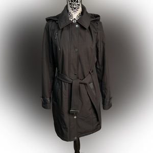 Michael Kors All Weather Coat Black Size Medium
